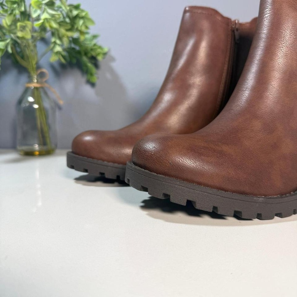 Sun‎ + Stone Women's Brown Heeled Ankle Boots Size 10 M - Picture 7 of 7